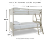 Robbinsdale Bunk Bed and Mattresses from Ashley - Luna Furniture