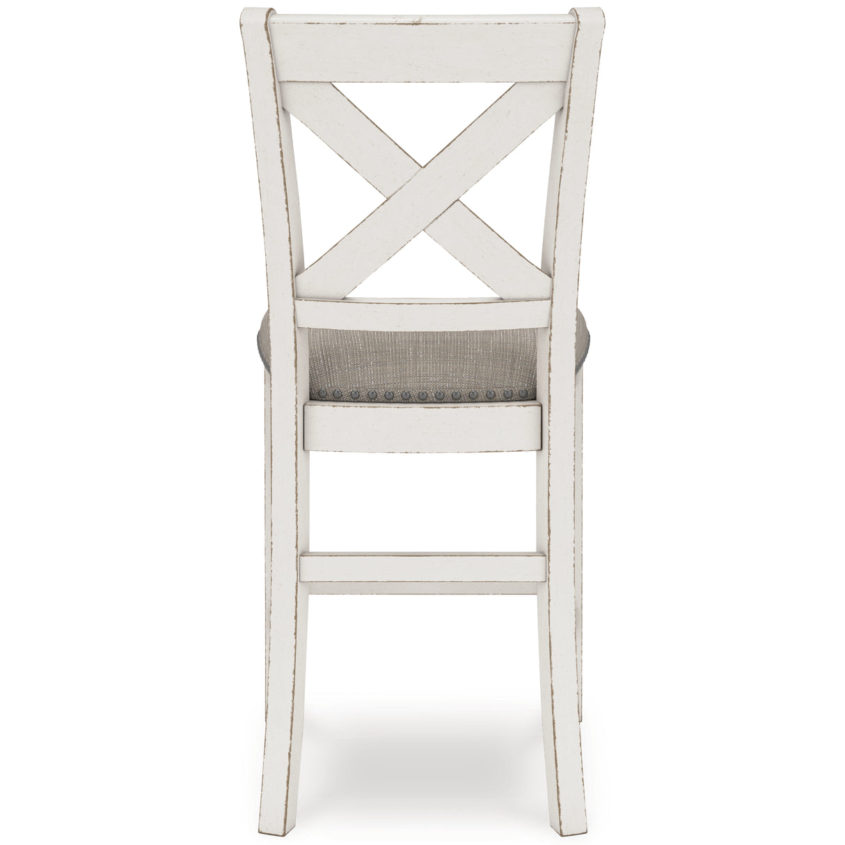 Robbinsdale Counter Height Dining Table and 4 Barstools in Antique White from Ashley - Luna Furniture