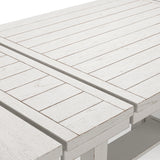 Robbinsdale Counter Height Dining Table and 6 Barstools and Bench in Antique White from Ashley - Luna Furniture