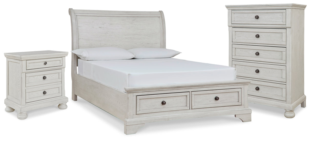 Robbinsdale Full Sleigh Storage Bed, Chest and Nightstand from Ashley - Luna Furniture