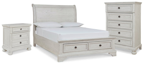 Robbinsdale Full Sleigh Storage Bed, Chest and Nightstand from Ashley - Luna Furniture