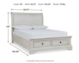 Robbinsdale Full Sleigh Storage Bed, Chest and Nightstand from Ashley - Luna Furniture