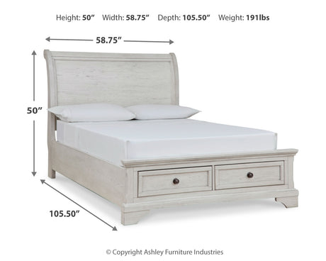 Robbinsdale Full Sleigh Storage Bed, Chest and Nightstand from Ashley - Luna Furniture