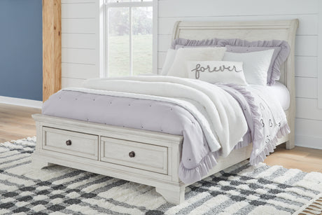 Robbinsdale Full Sleigh Storage Bed, Chest and Nightstand from Ashley - Luna Furniture