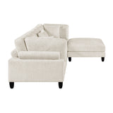 9688NBE*42CRACOT (4)4-Piece Modular Sectional with Ottoman from Homelegance - Luna Furniture