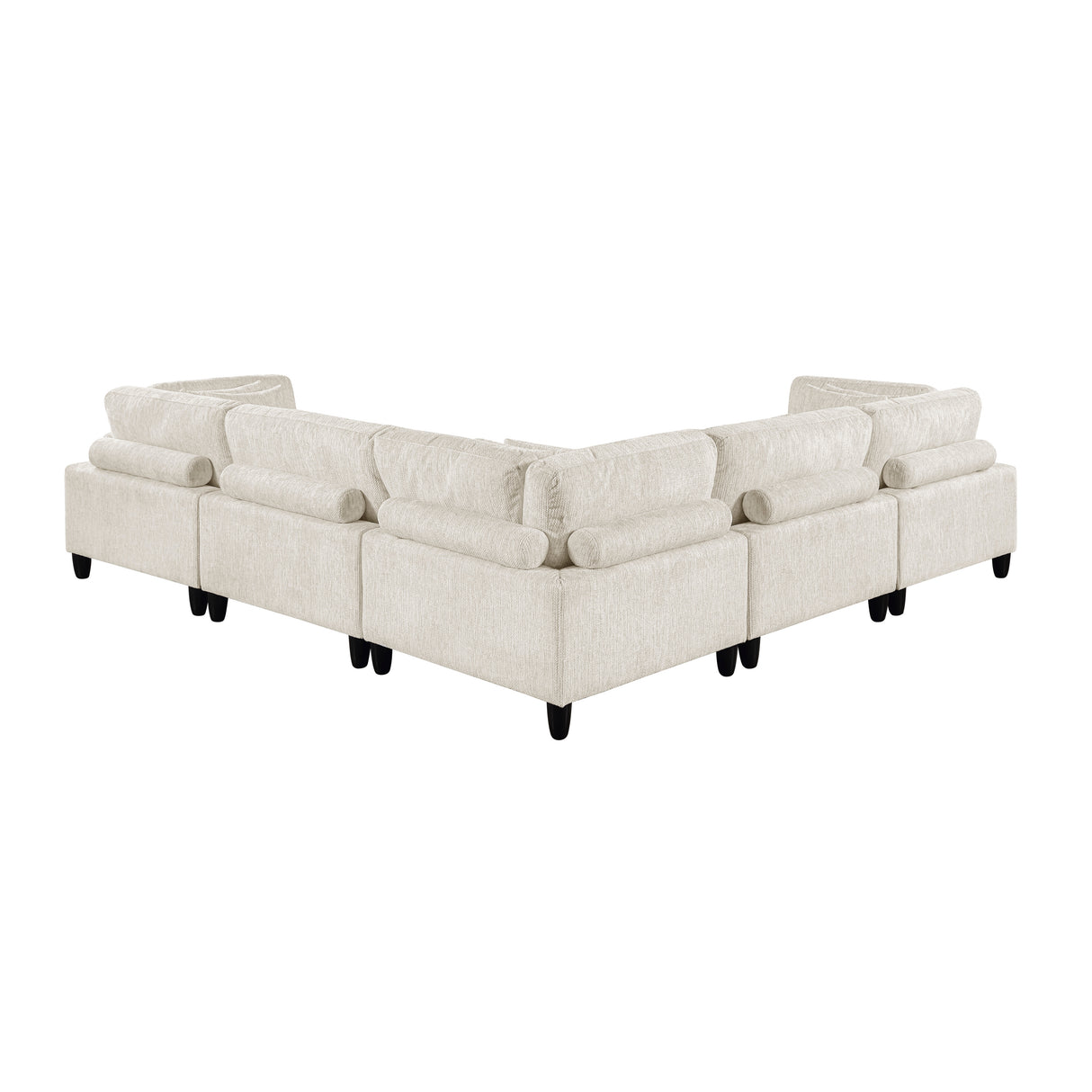 9688NBE*53CR2AC (5)5-Piece Modular Sectional from Homelegance - Luna Furniture