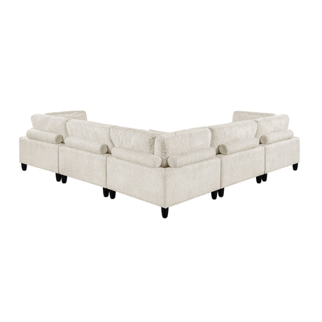 9688NBE*53CR2AC (5)5-Piece Modular Sectional from Homelegance - Luna Furniture