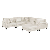 9688NBE*63CR2ACOT (6)6-Piece Modular Sectional with Ottoman from Homelegance - Luna Furniture