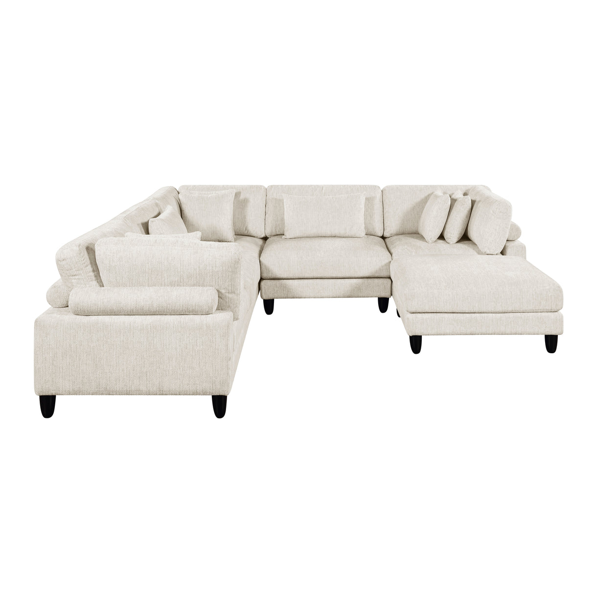 9688NBE*63CR2ACOT (6)6-Piece Modular Sectional with Ottoman from Homelegance - Luna Furniture