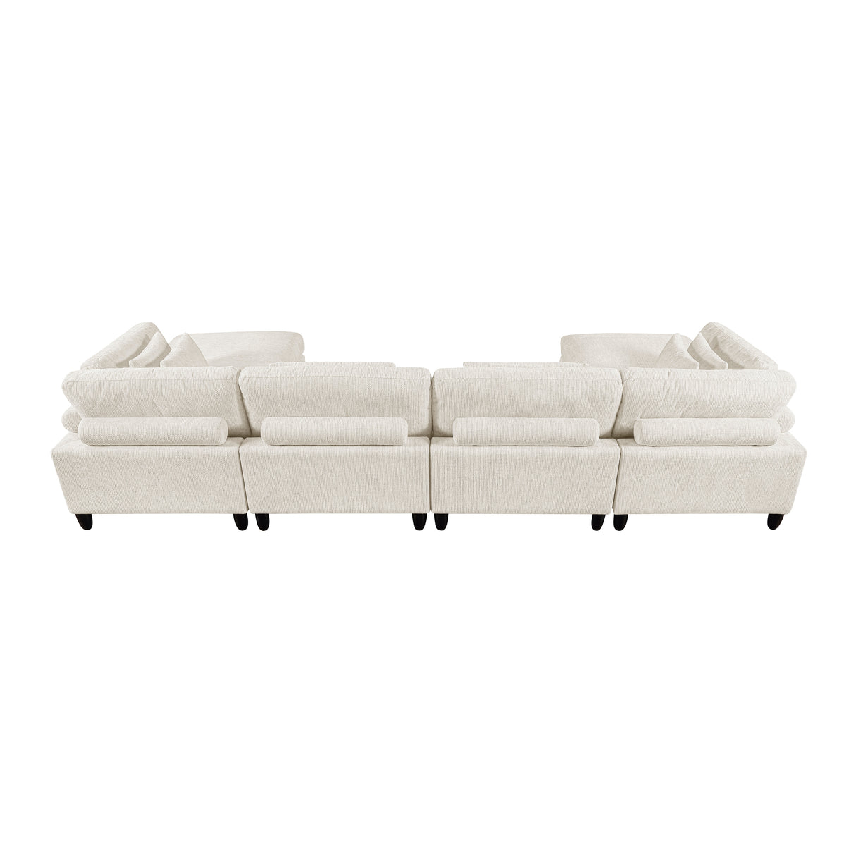 Robstown Beige 6-Piece Modular Sectional with Two Ottomans from Homelegance - Luna Furniture