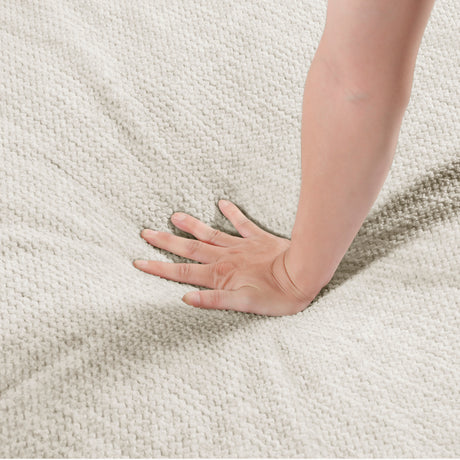 Robstown Beige Ottoman from Homelegance - Luna Furniture