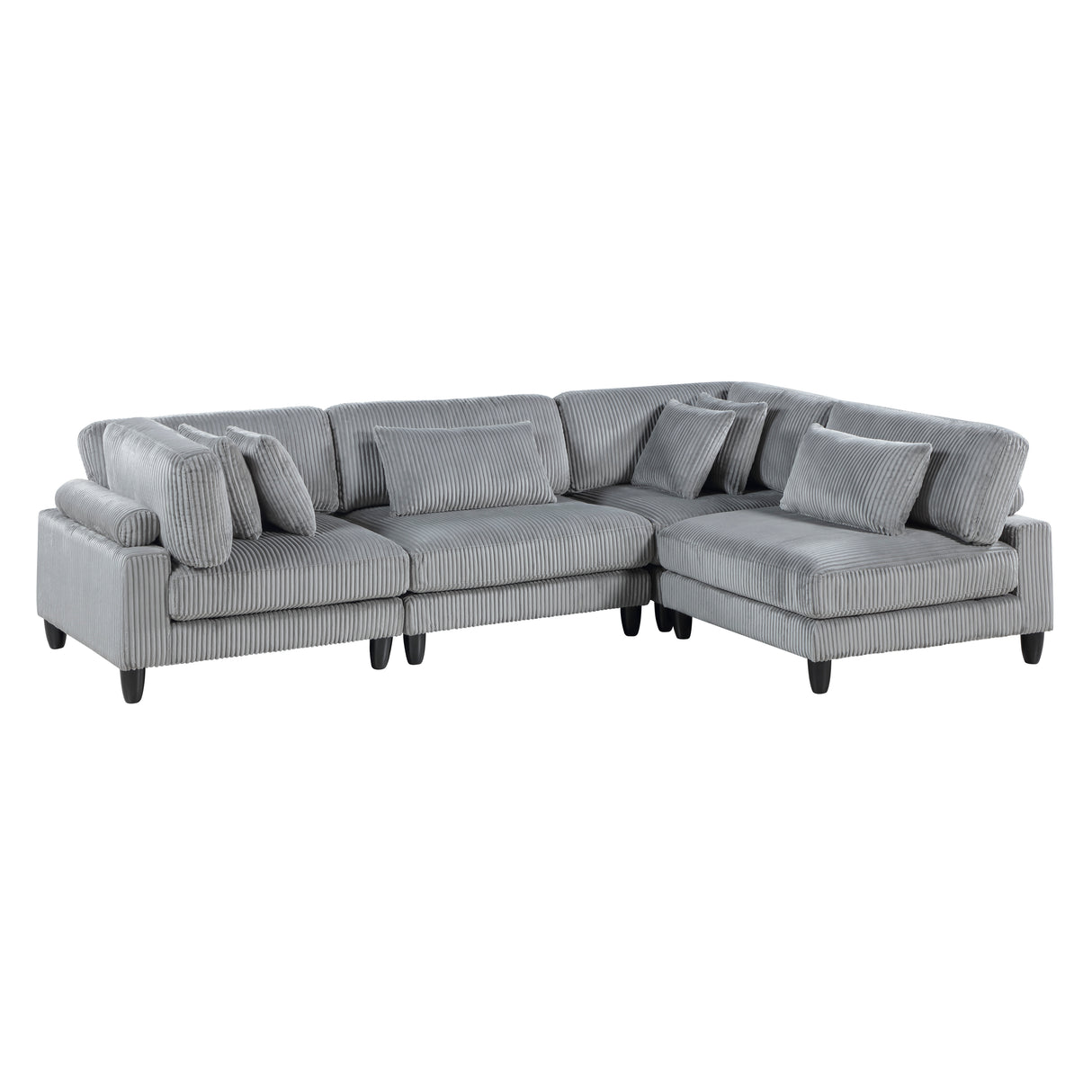 9688GY*42CR2AC (4)4-Piece Modular Sectional from Homelegance - Luna Furniture