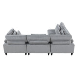 9688GY*42CR2AC (4)4-Piece Modular Sectional from Homelegance - Luna Furniture