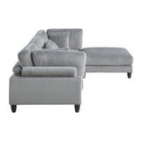 9688GY*42CRACOT (4)4-Piece Modular Sectional with Otttoman from Homelegance - Luna Furniture