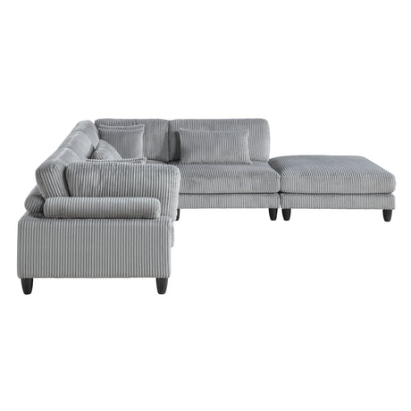 9688GY*52CR2ACOT (5)5-Piece Modular Sectional from Homelegance - Luna Furniture