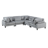 9688GY*53CR2AC (5)5-Piece Modular Sectional from Homelegance - Luna Furniture