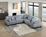 9688GY*53CR2AC (5)5-Piece Modular Sectional from Homelegance - Luna Furniture
