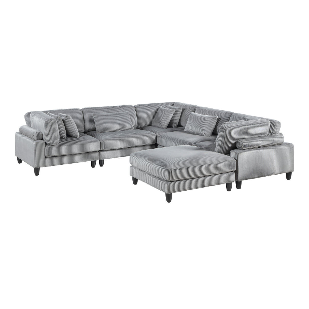 9688GY*63CR2ACOT (6)6-Piece Modular Sectional from Homelegance - Luna Furniture