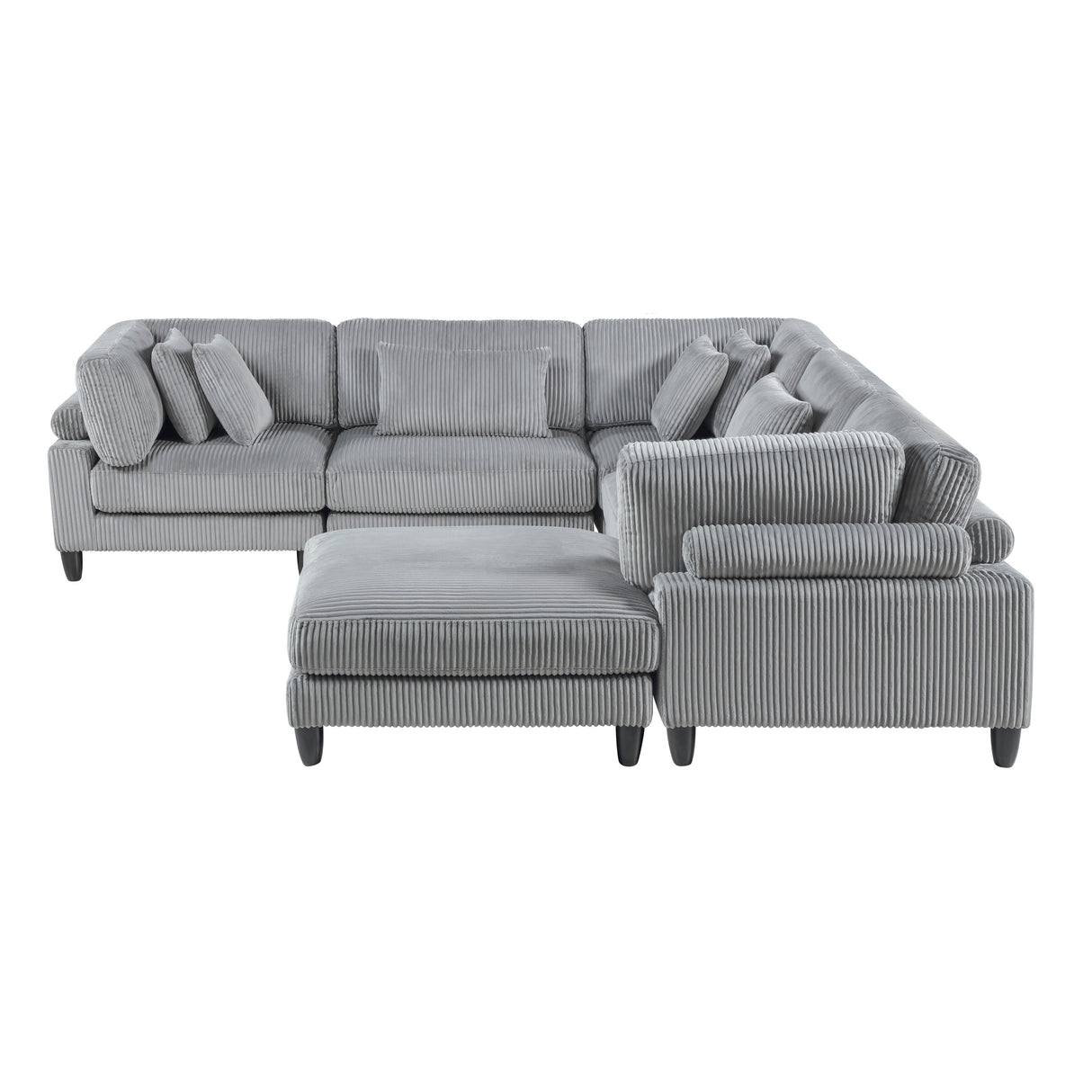 9688GY*63CR2ACOT (6)6-Piece Modular Sectional from Homelegance - Luna Furniture