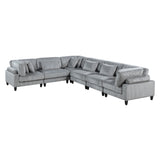 9688GY*63CR3AC (6)6-Piece Modular Sectional from Homelegance - Luna Furniture