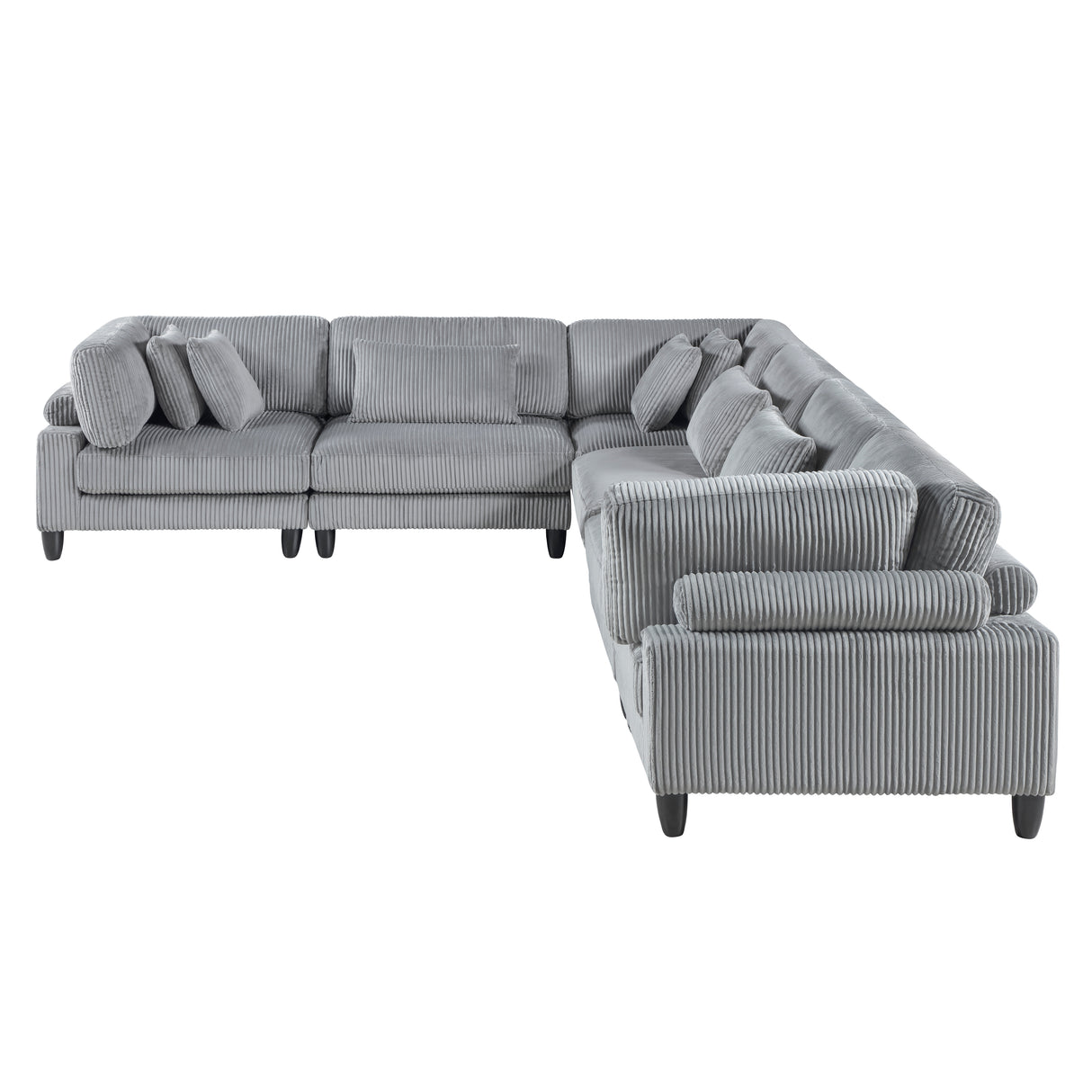 9688GY*63CR3AC (6)6-Piece Modular Sectional from Homelegance - Luna Furniture