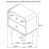 Robyn Dark Walnut 4-Piece Full Bedroom Set from Coaster - Luna Furniture