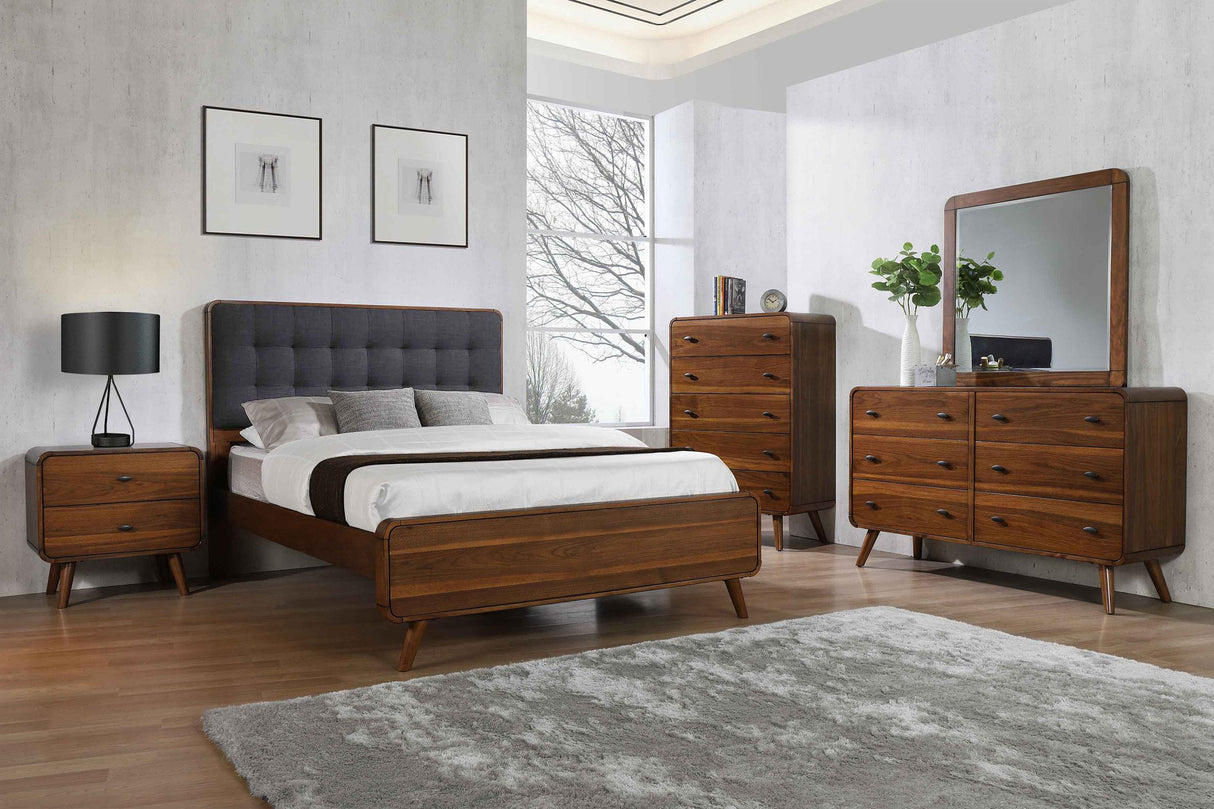 Robyn Dark Walnut 5-Piece Twin Bedroom Set from Coaster - Luna Furniture