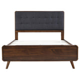 Robyn Dark Walnut Wood Full Platform Bed from Coaster - Luna Furniture