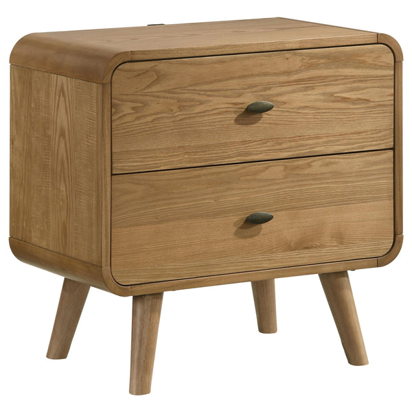Robyn Light Ash 2-Drawer Nightstand