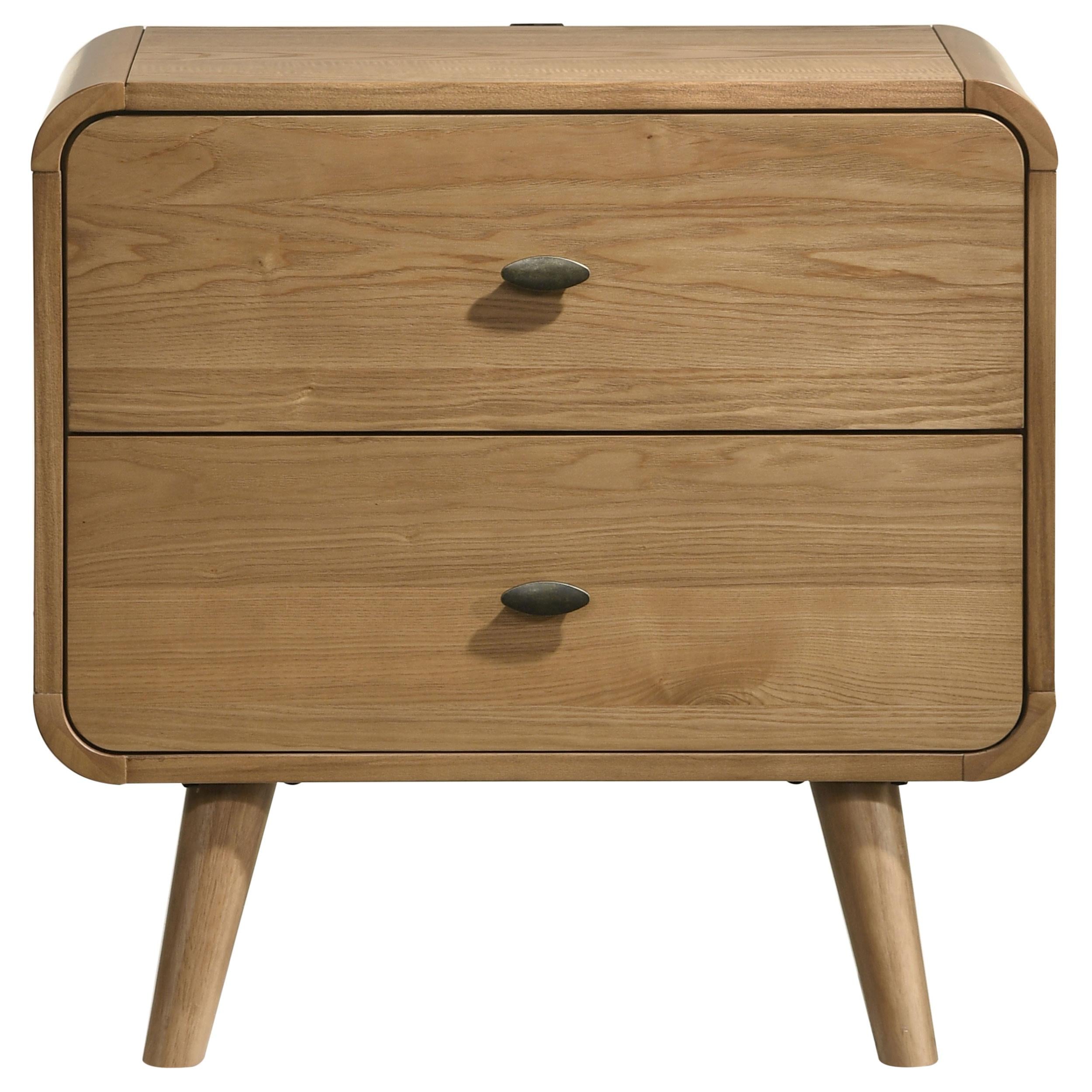 Coaster Robyn Light Ash 2-Drawer Nightstand – Luna Furniture