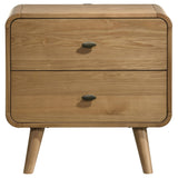 Robyn Light Ash 2-Drawer Nightstand from Coaster - Luna Furniture