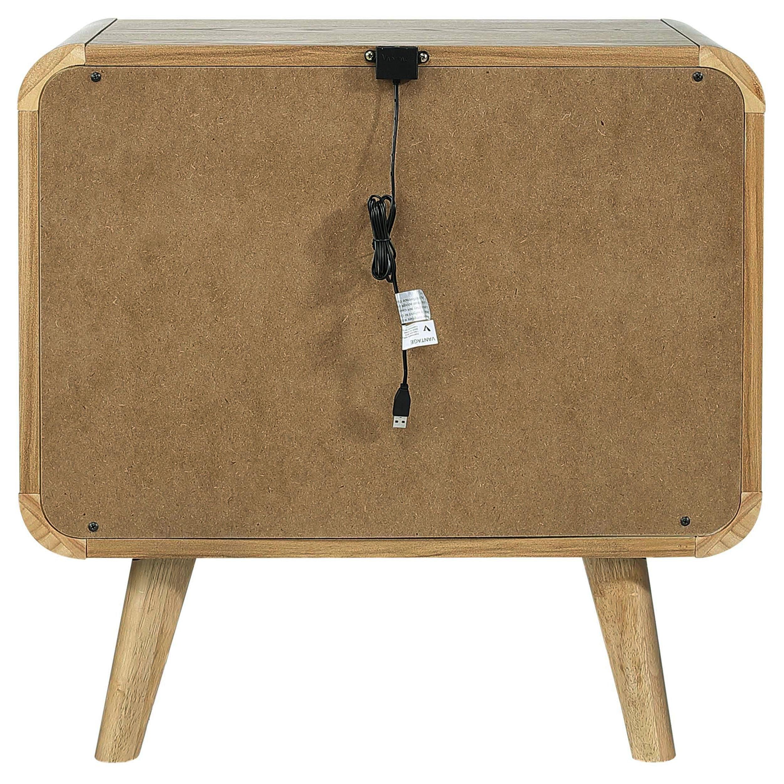 Coaster Robyn Light Ash 2-Drawer Nightstand – Luna Furniture