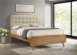 Robyn Light Ash Wood California King Platform Bed from Coaster - Luna Furniture