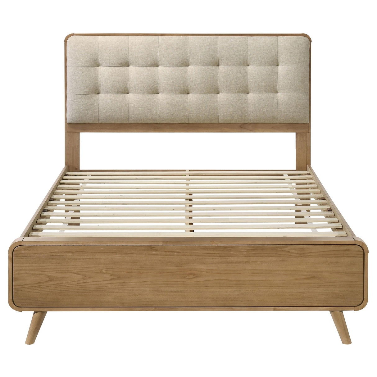 Robyn Light Ash Wood Eastern King Platform Bed from Coaster - Luna Furniture