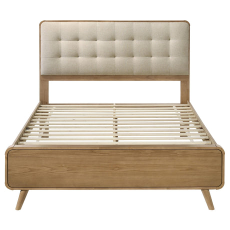 Robyn Light Ash Wood Eastern King Platform Bed from Coaster - Luna Furniture