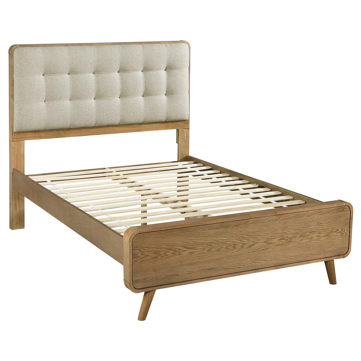 Robyn Light Ash Wood Full Platform Bed from Coaster - Luna Furniture