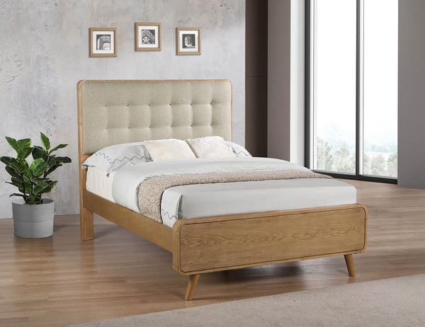 Robyn Light Ash Wood Full Platform Bed