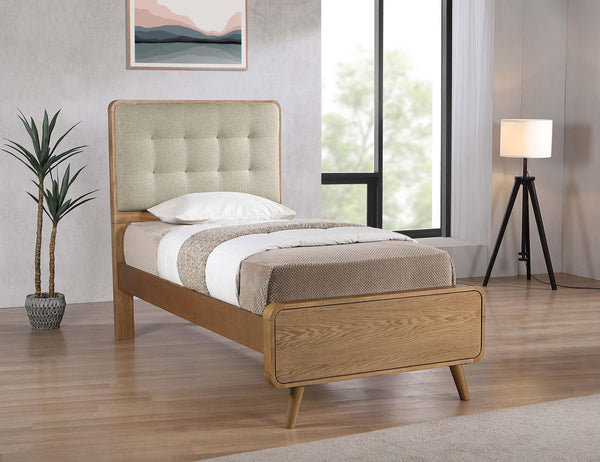 Robyn Light Ash Wood Twin Platform Bed