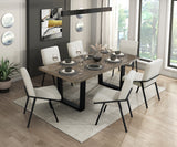 Rochelle Natural Oak/Cream 84" Dining Set from Homelegance - Luna Furniture