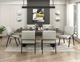 Rochelle Natural Oak/Cream 84" Dining Set from Homelegance - Luna Furniture