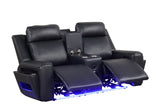 Rolls Royce Black Power Reclining Set from Happy Homes - Luna Furniture
