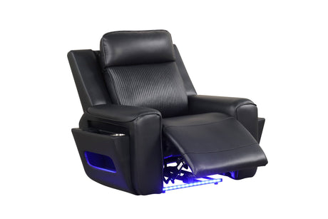 Rolls Royce Black Power Reclining Set from Happy Homes - Luna Furniture
