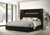 Romance Black King Platform Bed from Happy Homes - Luna Furniture