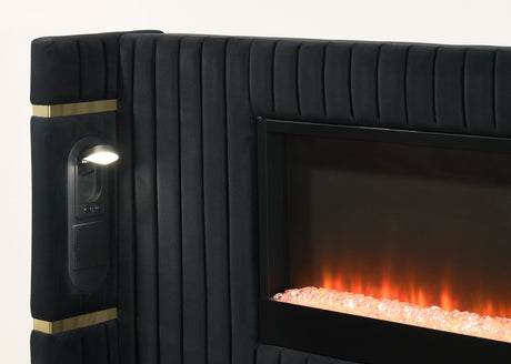 Romance Black King Platform Bed from Happy Homes - Luna Furniture