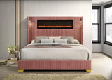 Romance Pink King Platform Bed from Happy Homes - Luna Furniture