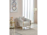 Romans 3-pieces (Sofa & Loveseat & Chair) Livingroom Set in Cream from Furnia - Luna Furniture