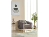 Romans Chair in Grey from Furnia - Luna Furniture