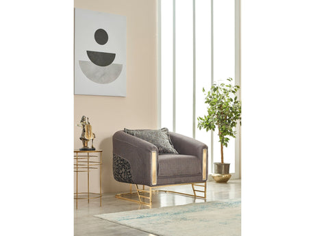 Romans Chair in Grey from Furnia - Luna Furniture