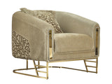 Romans 3-pieces (Sofa & Loveseat & Chair) Livingroom Set in Beige from Furnia - Luna Furniture