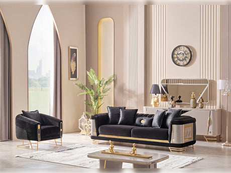 Romans Chair in Black from Furnia - Luna Furniture